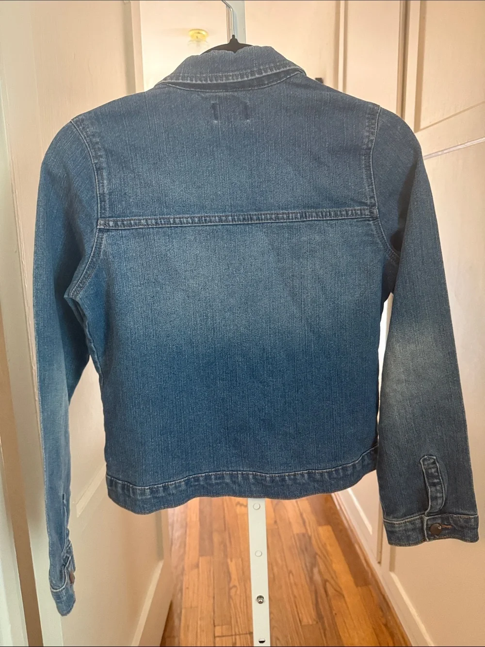 The Children's Place Blue Denim Jacket with Button Front XXL 16